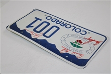 Big 3 Palmer Nicklaus Player Signed 1993 Us Senior Open Co License Plate JSA ALOA