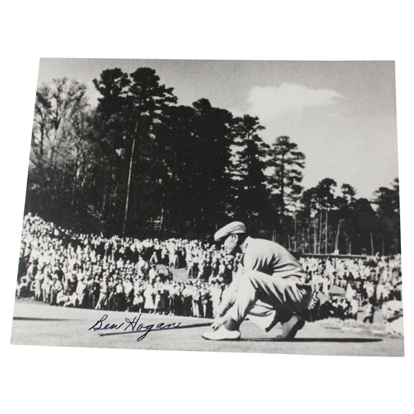 Ben Hogan Signed 1951 Masters Black And White Photo JSA ALOA
