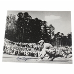 Ben Hogan Signed 1951 Masters Black And White Photo JSA ALOA