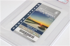 2016 US Open at Oakmont Weekly Badge Dustin Johnson 1st Us Open Win PSA GEM MT 10