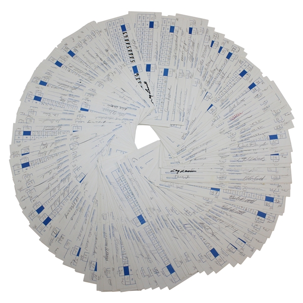 One-Hundred Ten (110) 1994 Northville Long Island Classic Official Used Scorecards - 19 Major Winners