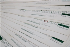 Seventy-Five (75) 1980 The Memorial Tournament Official Used Scorecards - 5 Major Winners