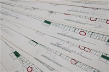 Seventy-Five (75) 1980 The Memorial Tournament Official Used Scorecards - 5 Major Winners