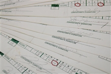 Seventy-Five (75) 1980 The Memorial Tournament Official Used Scorecards - 5 Major Winners