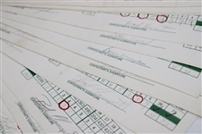 Seventy-Five (75) 1980 The Memorial Tournament Official Used Scorecards - 5 Major Winners