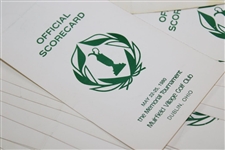 Seventy-Five (75) 1980 The Memorial Tournament Official Used Scorecards - 5 Major Winners
