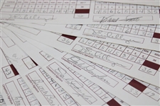 Fifty-Three (53) 1994 Bruno's Memorial Classic Official Used Scorecards - 8 Major Winners