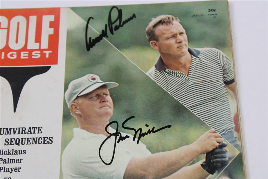 Big 3 Signed 1963 Golf Digest 'Triumvirate' Newsstand Magazine JSA ALOA
