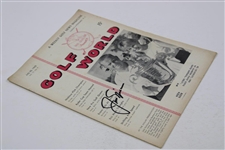 Jack Nicklaus Signed 1963 Golf World PGA Championship Magazine JSA ALOA