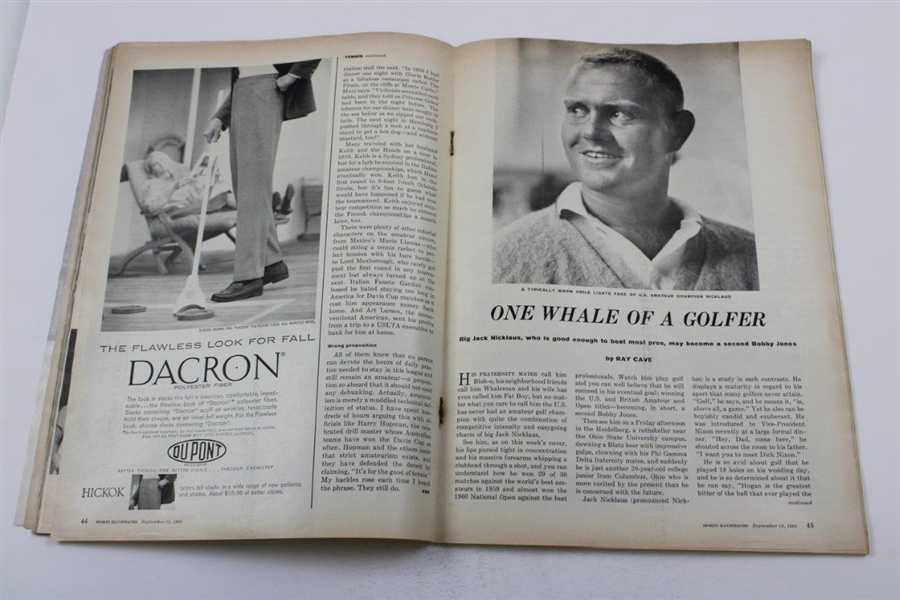 Jack Nicklaus Signed 1960 Sports Illustrated Golfs Best Amateur Magazine JSA ALOA