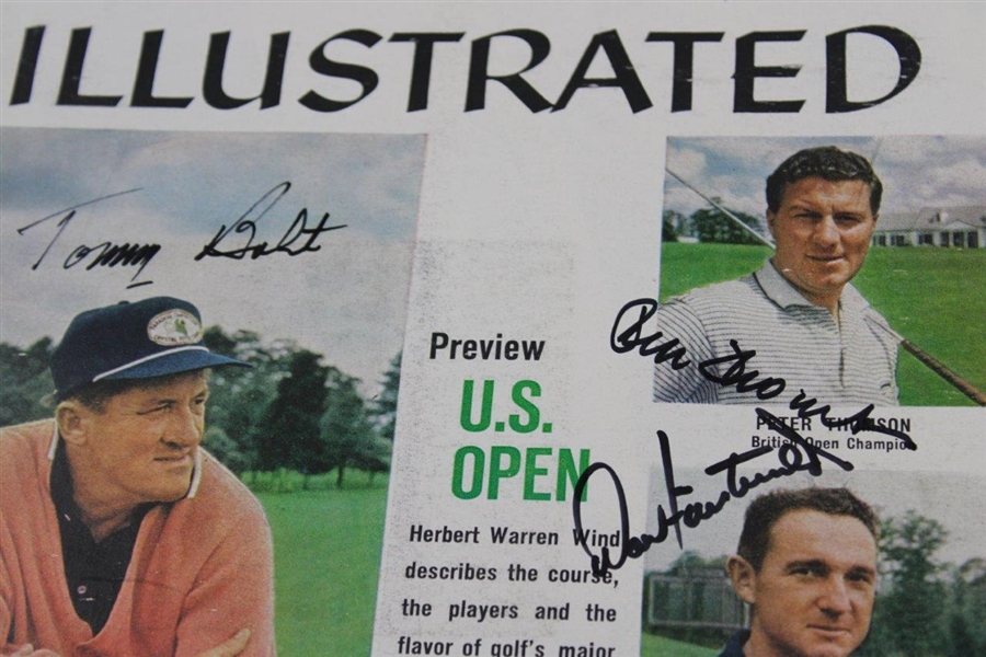 Wall, Thompson, Bolt, And Finsterwald Signed 1959 Sports Illustrated Us Open Magazine JSA ALOA