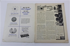 Ben Hogan & Byron Nelson Signed Golfing Magazine With Jones And Hagen JSA ALOA