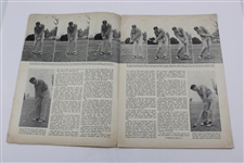 Ben Hogan & Byron Nelson Signed Golfing Magazine With Jones And Hagen JSA ALOA