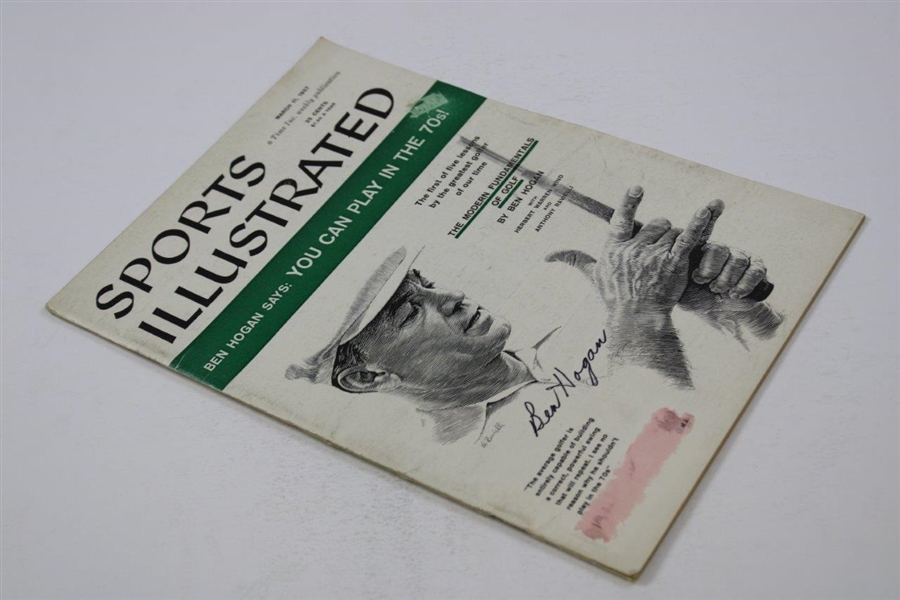 Ben Hogan Signed 1957 Sports Illustrated Modern Fundamentals Of Golf Magazine JSA ALOA