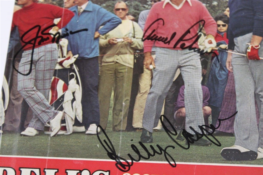 Palmer, Nicklaus, & Casper Signed 1974 Golf Illustrated Cover JSA ALOA