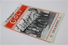 Ryder Cup Team USA Signed 1957 Golf Illustrated Cover JSA ALOA