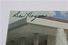 Palmer, Nicklaus, and Hogan Signed World Golf Hall of Fame Magazine Page JSA ALOA