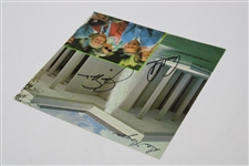 Palmer, Nicklaus, and Hogan Signed World Golf Hall of Fame Magazine Page JSA ALOA