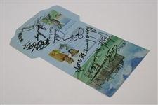 Arnie, Nicklaus & Ten (10) other OPEN Champs Signed St Andrews Envelope JSA ALOA