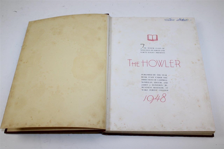 1948 The Howler Wake Forest Yearbook - Arnold Palmer