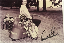 Arnold Palmer Signed Black And White Photo JSA ALOA
