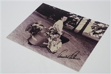 Arnold Palmer Signed Black And White Photo JSA ALOA