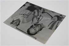 Arnold Palmer & Jack Nicklaus Signed Black And White Photo JSA ALOA