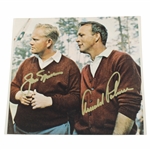 Jack Nicklaus And Arnold Palmer Signed Photo JSA ALOA