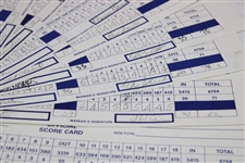 Fifty-Nine (59) 1995 Royal Caribbean Classic official Used Scorecards - 12 Major Winners