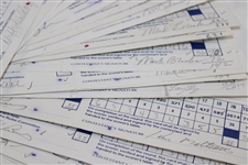 Fifty-Seven (57) 1989 Bank of Boston Classic Official Used Scorecards - 13 Major Winners