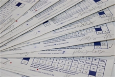 Fifty-Seven (57) 1989 Bank of Boston Classic Official Used Scorecards - 13 Major Winners