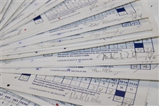 Fifty-Seven (57) 1989 Bank of Boston Classic Official Used Scorecards - 13 Major Winners