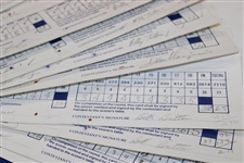 Fifty (50) 1989 Bank of Boston Classic official Used Scorecards