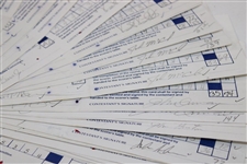 One-Hundred (100) 1989 Bank of Boston Classic official Used Scorecards - 8 Major Winners