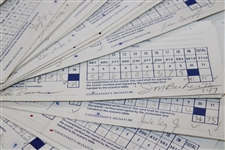 One-Hundred (100) 1989 Bank of Boston Classic official Used Scorecards - 8 Major Winners
