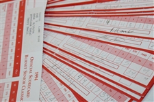 Ninety-Six (96) 1994 Burnet Senior Classic official Used Scorecards