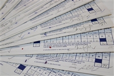 Sixty-Four (64) 1989 Bank of Boston Classic official Used Scorecards - 2 Major Winners