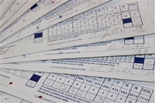 Sixty-Four (64) 1989 Bank of Boston Classic official Used Scorecards - 2 Major Winners