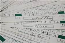 One-Hundred Three (103) 1994 Southwestern Bell Classic Official Used Scorecards - 11 Major Winners