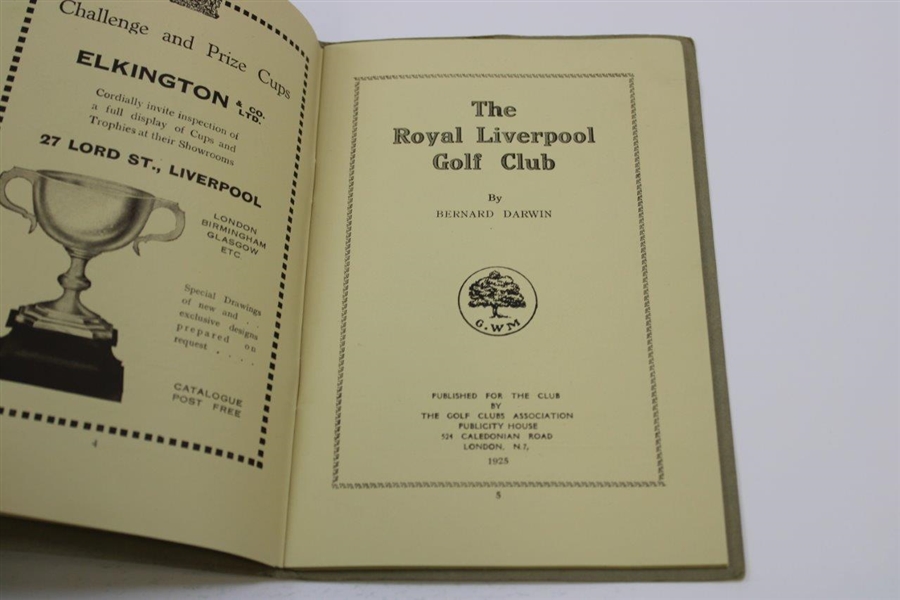 1925 'The Royal Liverpool Golf Club' by Bernard Darwin