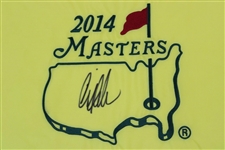 Craig Stadler Signed 2014 Masters Embroidered Flag JSA ALOA