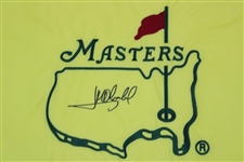 Jose Maria Olazabal Signed Undated Masters Embroidered Flag JSA ALOA