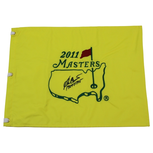 Ben Crenshaw Signed 2011 Masters Embroidered Flag with 1984 & 1995 JSA ALOA