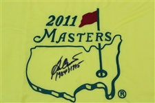 Ben Crenshaw Signed 2011 Masters Embroidered Flag with '1984 & 1995' JSA ALOA