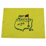Bob Goalby Signed 2007 Masters Embroidered Flag with 68 JSA ALOA