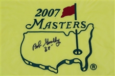 Bob Goalby Signed 2007 Masters Embroidered Flag with '68' JSA ALOA
