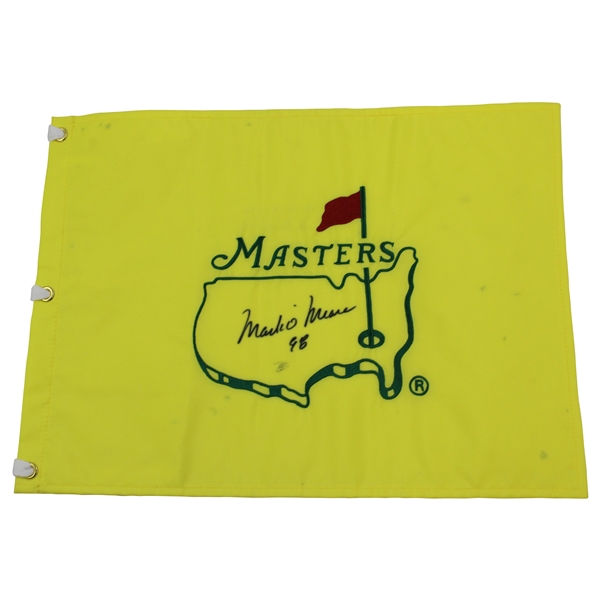 Mark OMeara Signed Undated Masters Embroidered Flag with 98 JSA ALOA