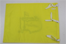 Bernhard Langer Signed Undated Masters Embroidered Flag JSA ALOA