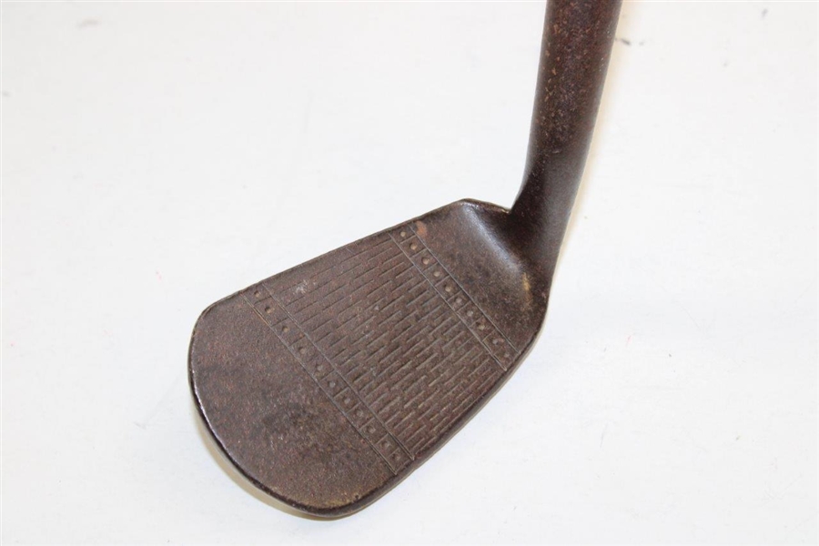 JH Taylor Cann & Taylor Warranted Hand Forged Mashie Niblick w/ Shaft Stamp