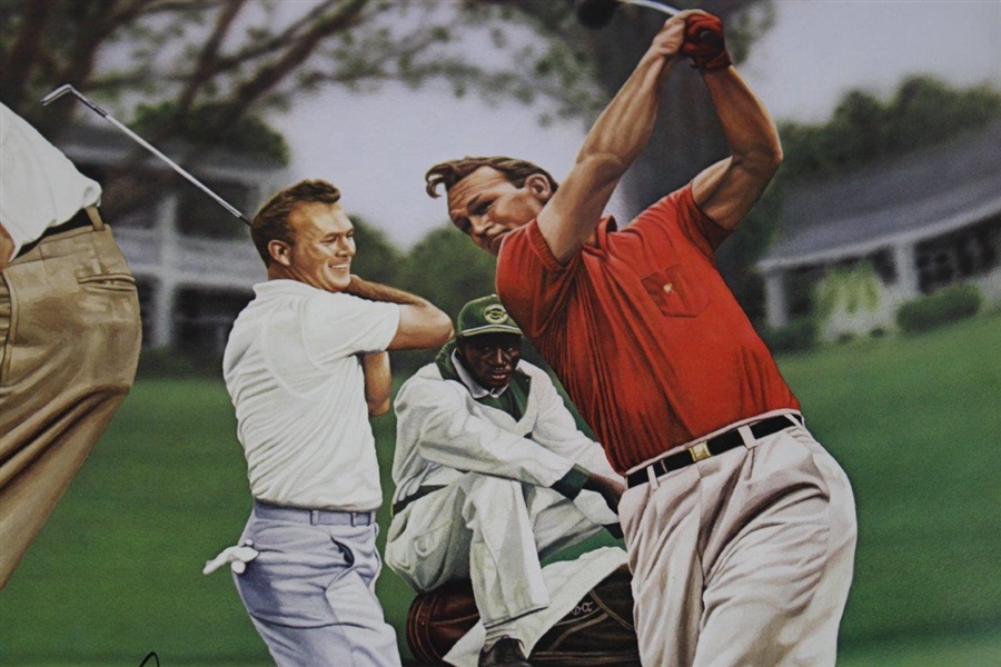 Arnold Palmer Signed 'The King At Augusta' LE Alan Zuniga Poster #1861/1964 JSA #R13471
